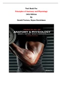 Test Bank For Principles of Anatomy and Physiology  16th Edition By Gerald Tortora, Bryan Derrickson |All Chapters, Complete Q & A, Latest|