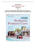 Test Bank For Burns' Pediatric Primary Care  7th Edition By Dawn Lee Garzon Maaks, Nancy Barber Starr, Margaret A. Brady, Nan M. Gaylord, Martha Driessnack, Karen Duderstadt |All Chapters, Complete Q & A, Latest|