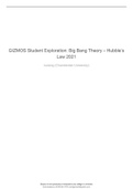 GIZMOS Student Exploration: Big Bang Theory – Hubble’s Law 2021