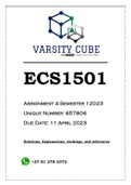 ECS1501 Assignment 4 Semester 1 2023