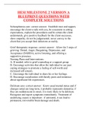 HESI MILESTONE 2 VERSION A BLUEPRINT QUESTIONS WITH COMPLETE SOLUTIONS