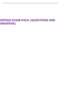 IOP2602 EXAM PACK {QUESTIONS AND ANSWERS}