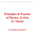 Principles & Practice of Physics, 2e Eric Jr. Mazur (Test Bank)