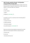 ANCC Practice questions Domain 1 &lpar;40 Questions answered 100&percnt; Correctly&rpar; 2023