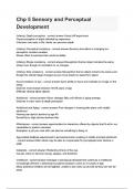 Chp 5 Sensory and Perceptual Development questions and answer