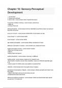 Chapter 10 Sensory-Perceptual Development questions and answer