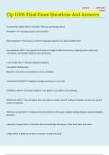 Clp 1006 Final Exam Questions And Answers