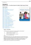 Test Bank For Pediatric Nursing- A Case-Based Approach 1st Edition Tagher Knapp Latest Update 2022| All Chapters Covered