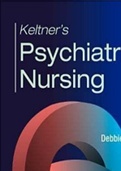 Test Bank for Psychiatric Nursing 9th Edition by Norman L. Keltner, Debbie Steele Chapter 1-36  | Complete Guide A+