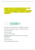 USAHS CLINICAL NEUROSCIENCE EXAM 1 AND 2 NEWEST 2024 ACTUAL EXAM COMPLETE  ACCURATE QUESTIONS WITH DETAILED VERIFIED  ANSWERS &lpar;100&percnt; CORRECT ANSWERS&rpar; &sol;ALREADY  GRADED A&plus;