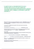 USAHS CLINICAL NEUROSCIENCE EXAM 1  NEWEST 2024 ACTUAL EXAM COMPLETE  ACCURATE QUESTIONS WITH DETAILED VERIFIED  ANSWERS &lpar;100&percnt; CORRECT ANSWERS&rpar; &sol;ALREADY  GRADED A&plus;
