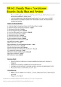 NR 661 Family Nurse Practitioner Boards: Study Plan and Review - Download Paper To Score An A Grade