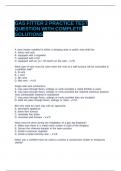 GAS FITTER 2 PRACTICE TEST QUESTION WITH COMPLETE SOLUTIONS