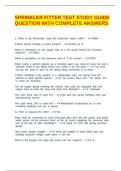 SPRINKLER FITTER TEST STUDY GUIDE QUESTION WITH COMPLETE ANSWERS&period;