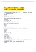MILLWRIGHT EXAM 1 100QS QUESTIONS AND ANSWERS