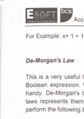 De Morgan's Law and Karnaugh Maps Book Review 