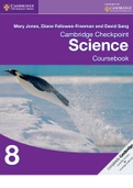 Cambridge Checkpoint science coursebook