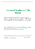 ATI Maternal Newborn B retake