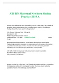 ATI RN Maternal Newborn Online Practice 2019 A