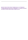 HESI PN MED SURGE PROCTORED EXAM &lpar;14 VERSIONS&rpar; &vert;Verified Questions and Answers &lbrace;GRADED A&plus;&rcub; Complete Document for HESI PN MED SURGE PROCTORED EXAM