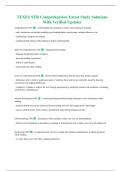 TEXES STR Comprehension Latest Study Solutions With Verified Updates