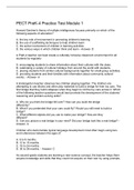 PECT PreK-4 Practice Test Module 1