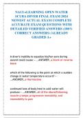 NAUI eLEARNING OPEN WATER SCUBA DIVER FINAL EXAM 2024 NEWEST ACTUAL EXAM COMPLETE ACCURATE EXAM QUESTIONS WITH DETAILED VERIFIED ANSWERS &lpar;100&percnt; CORRECT ANSWERS&rpar; &sol;ALREADY GRADED A&plus;