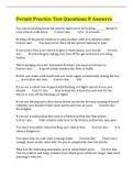 Permit Practice Test Questions & Answers