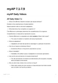 AP Biology myAP 7.1-7.9 Videos Summarizzed