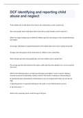 DCF identifying and reporting child abuse and neglect exam 2023 with 100&percnt; correct answers