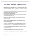 TCFP Basic Structural Firefighter EXAM WITH 100&percnt; CORRECT SOLUTIONS