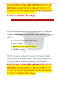 HESI MENTAL HEALTH RN V1-V3 2023&sol;2024 TEST BANK&period; 