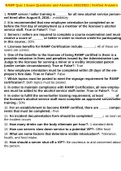 RAMP Quiz 1 Exam Questions and Answers 2022&sol;2023 &vert; Verified Answers
