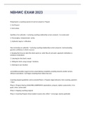 NBHWC EXAM 2023 WITH 100&percnt; CORRECT ANSWERS