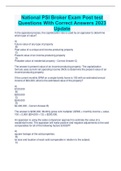 National PSI Broker Exam Post test Questions With Correct Answers 2023  Update