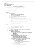 Critical Care and Emergency student worksheet
