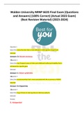Walden University NRNP 6635 Final Exam &lpar;Questions  and Answers&rpar; &lpar;100&percnt; Correct&rpar; &lpar;Actual 2023 Exam&rpar; &lpar;Best Revision Material&rpar; &lpar;2023-2024&rpar;