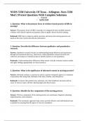 NURS 5338 University Of Texas - Arlington -Nurs 5338 Mod 2 Pretest Questions With Complete Solutions