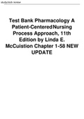 Test Bank Pharmacology A  Patient-Centered Nursing  Process Approach, 11th  Edition by Linda E.  McCuistion Chapter 1-58 NEW  UPDATE