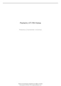 Pediatric ATI RN Notes