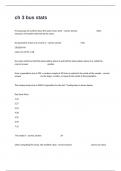 ch 3 bus stats Actual Exam With Correct Detailed Answers&period;