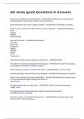 dat study guide Questions & Answers