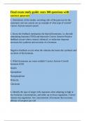Final exam study guide&colon; nurs 308 questions with correct answers