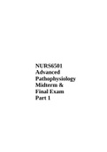 NURS6501 Advanced Pathophysiology Midterm & Final Exam Part 1