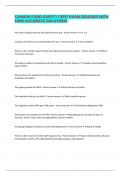 CANADA FOOD SAFETY CERT EXAM 2024&sol;2025 WITH 100&percnt; ACCURATE SOLUTIONS