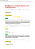 HESI Pharmacology Spring 2022 Test Bank&lpar;Latest Update&rpar;&colon;Expert Solved