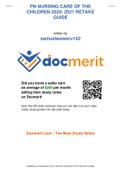 PN NURSING CARE OF THE CHILDREN 2020 2021 RETAKE GUIDE