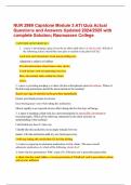 NUR 2989 Capstone Module 3 ATI Quiz Actual Questions and Answers Updated 2024&sol;2025 with complete Solution&semi; Rasmussen College