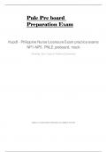 PNLE Pre-board Preparation Exam