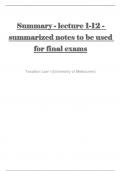 summary-lecture-1-12-summarized-notes-to-be-used-for-final-exams
